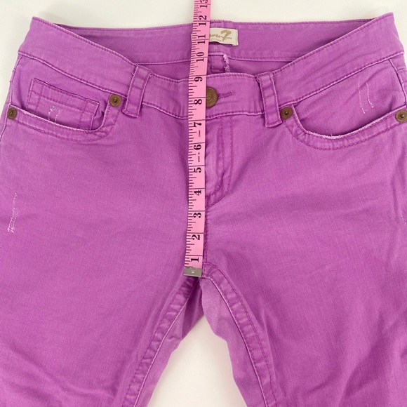 Seven7 Capri Factory Distressed Jeans Size 12 - Picture 5 of 8